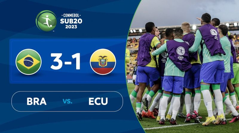 Brasil golpea fuerte a Ecuador 3 -1 Conmebol Sub 20 – 2023 –