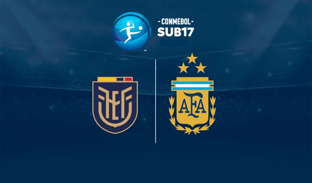 Selección de Ecuador vs Argentina, por la semifinal del Sudamericano Sub 17