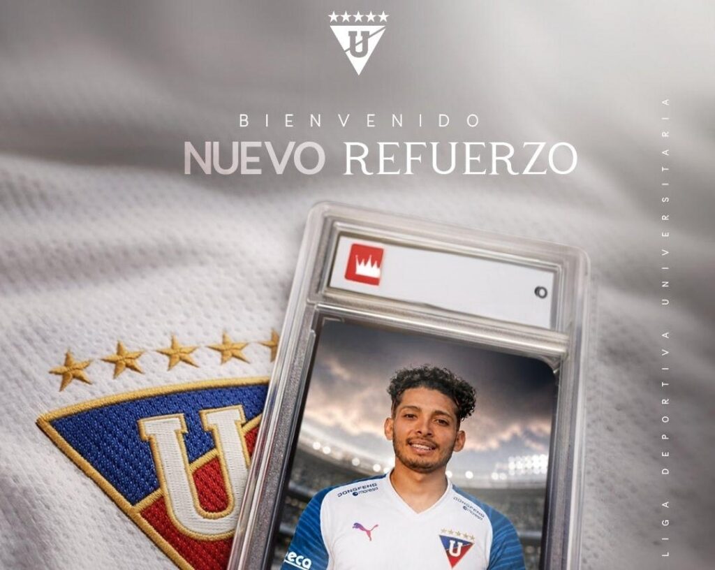 Liga de Quito anuncio a Fragoy Zambrano