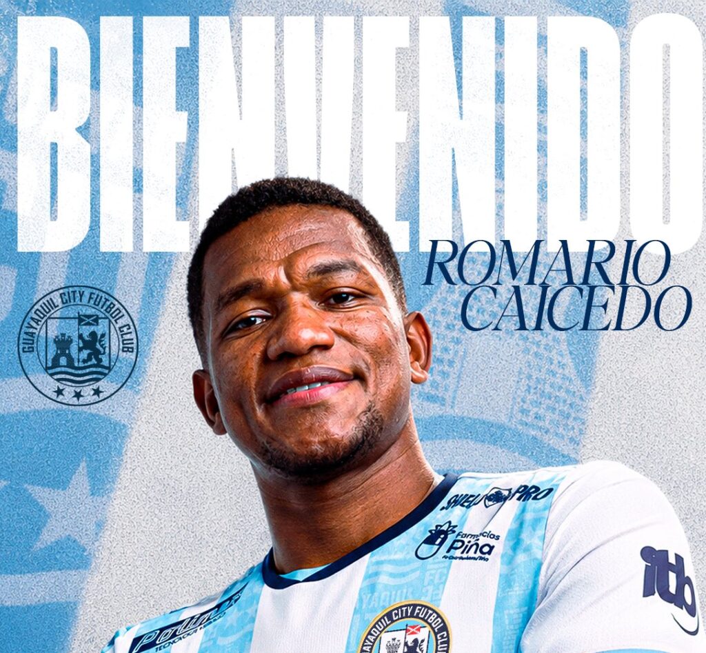 Guayaquil City anuncio Romario Caicedo como nuevo jugador