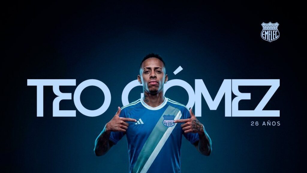 Emelec anuncio a  Teo Gómez como refuerzo 2026