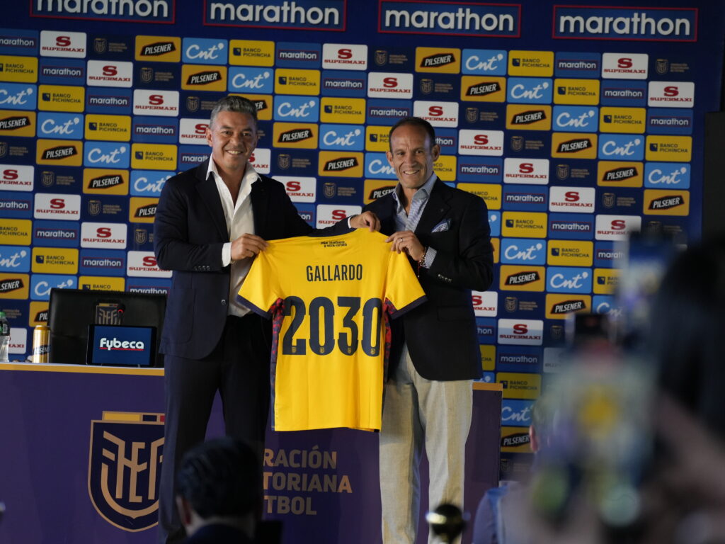 Marselo Gallardo fue presentado como DT de la Seleccion de Ecuador